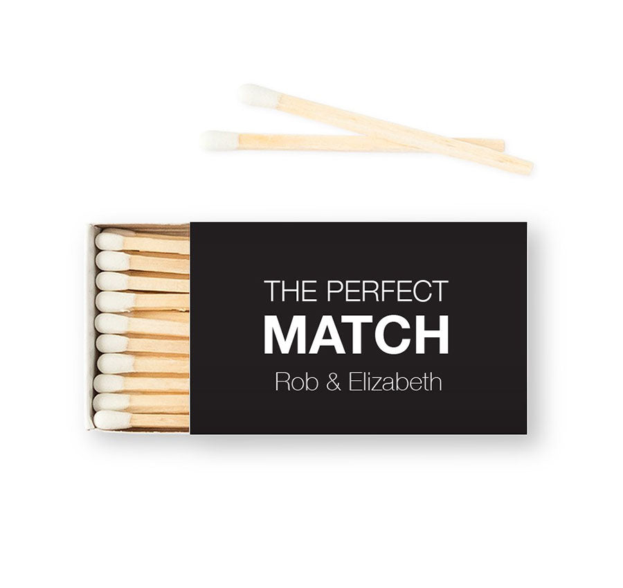 Personalized Matchbox - The Perfect Match - Pack of 50