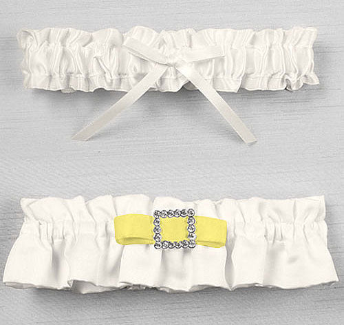 ruffle garter belt Grey Ruffled Tulle Silver Beading Wedding Garter main image 1