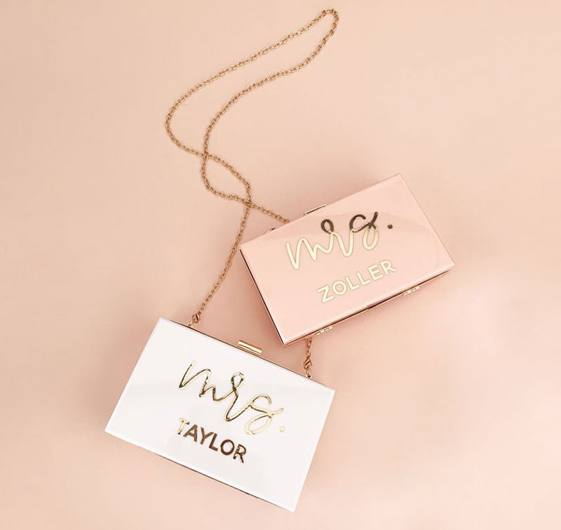 Mrs Acrylic Purse - Personalized