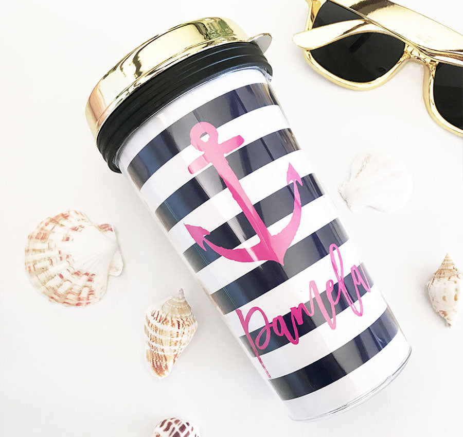 Personalized Tropical Tumbler