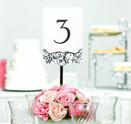 Flourish Wedding Table Numbers - (1-40)