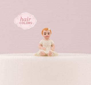 Baby Girl Cake Top Figurine