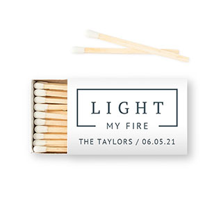 Personalized Matchbox - Rustic Love - Pack of 50
