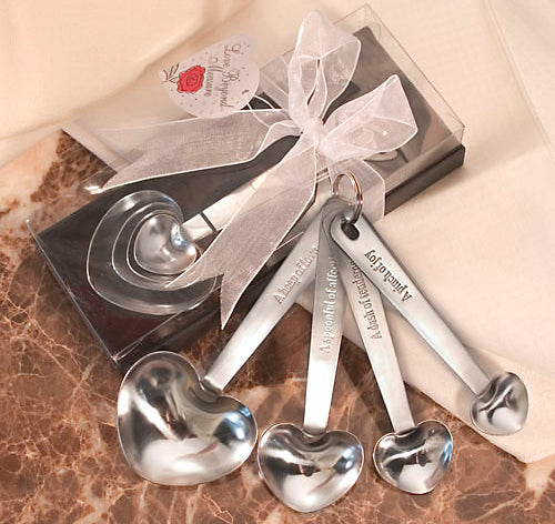 Heart Shaped Measuring Spoon Favors