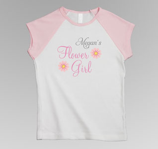 Flower Girl Cap Tee - Personalized