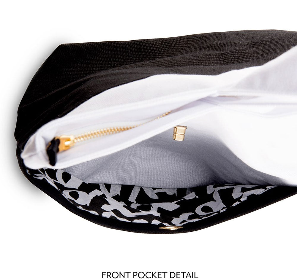 Large Black &amp; White Bridesmaid Tote Bag