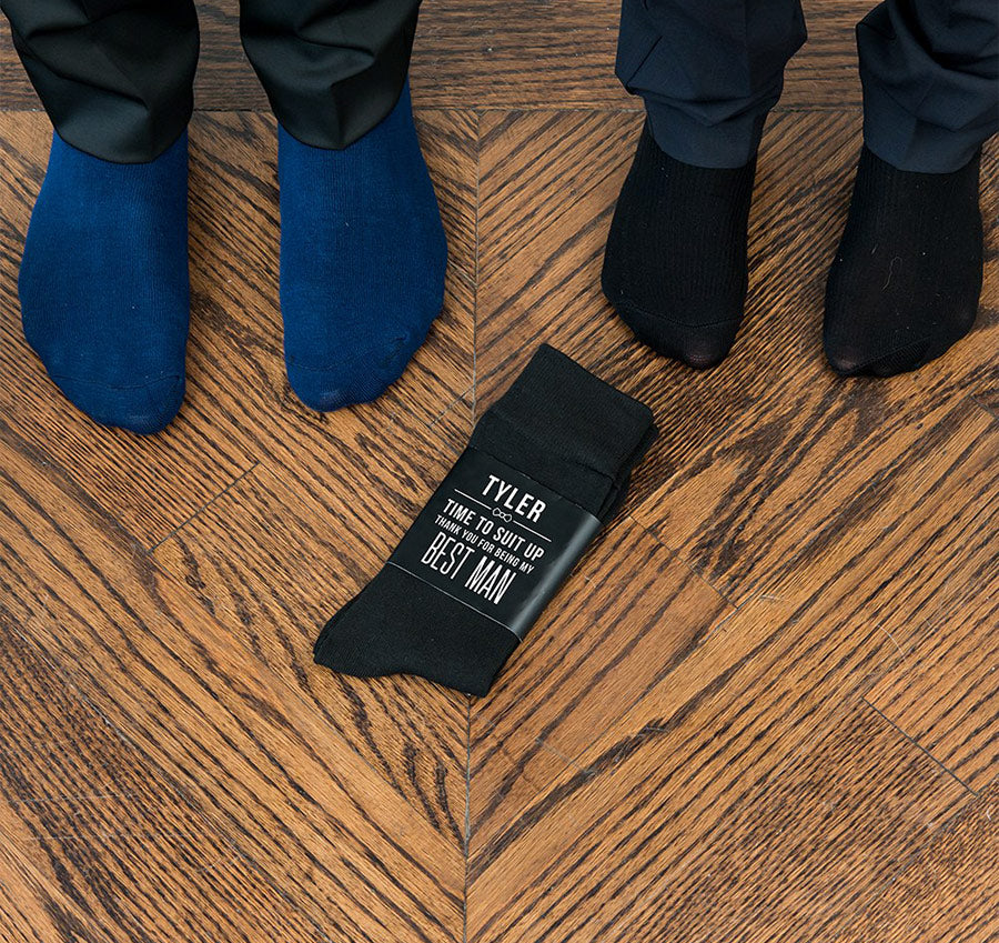 Personalized Men&#39;s Socks - Suit Up