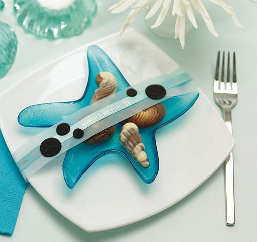 Starfish Glass Candle Holders Favors