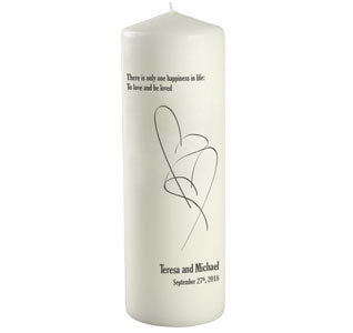 There&#39;s Only One Happiness Unity Candle