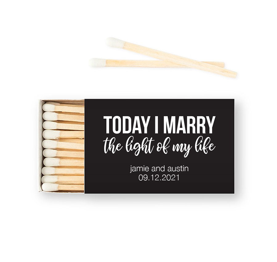 Personalized Matchbox - Light Of My Life - Pack of 50