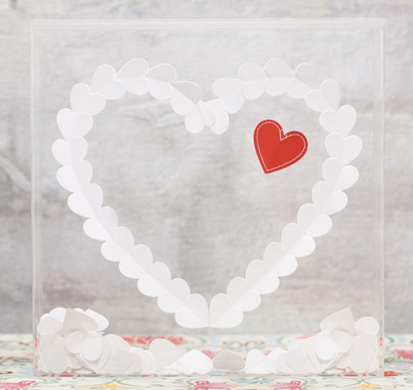 From The Heart Transparent Acrylic Shadow Box