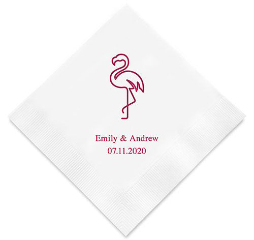 Flamingo Personalized Napkins