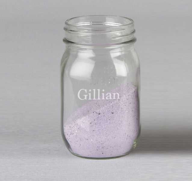 Custom Name  Side Mason Jar