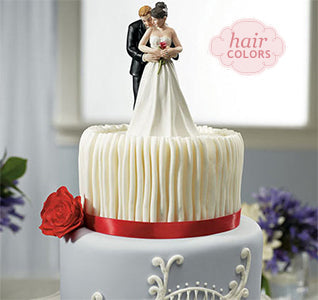 Yes to the Rose Bride &amp; Groom Cake Topper