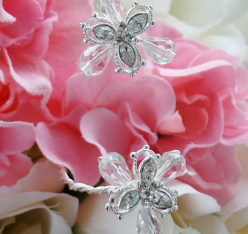 Swarovski Marquise Bouquet Pins - (Set of 2)