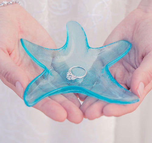Starfish Glass Candle Holders Favors