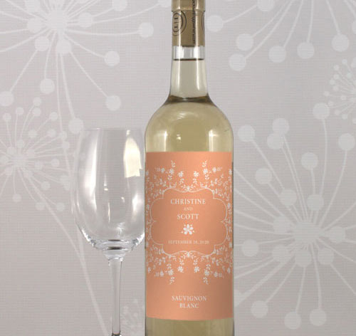 Forget Me Not Wedding Wine Labels