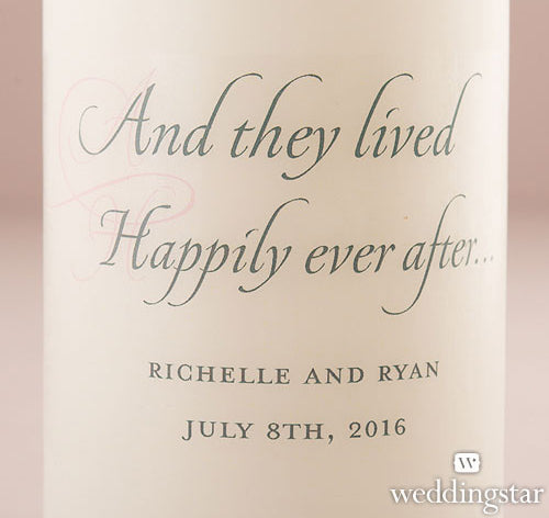 Happily Ever After Personalized Unity Candle