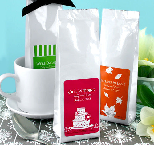 Gourmet Coffee Favors - Silhouette Collection (Tall Bag)
