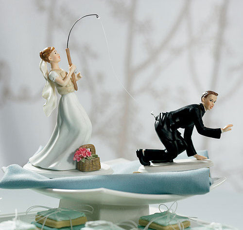 Gone Fishing Bride Figurine