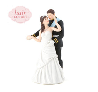 Prince and Princess Bride &amp; Groom Cake Topper