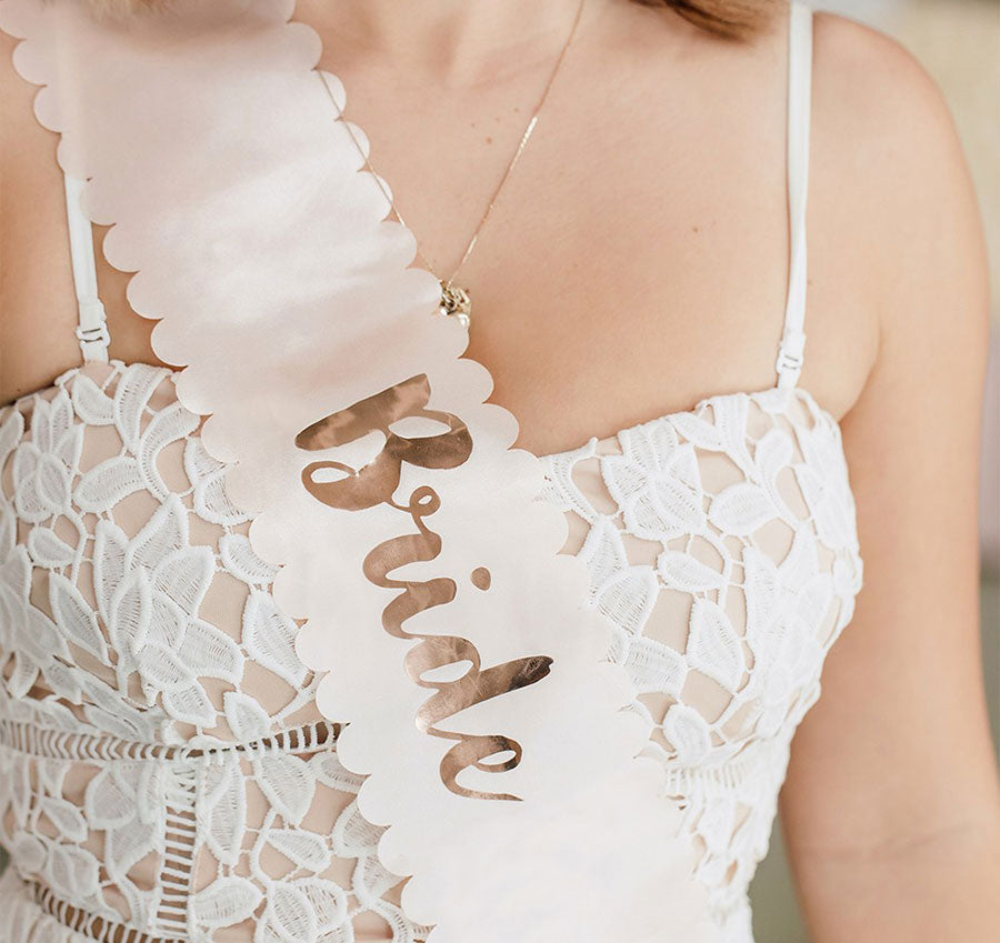 Blush Bride Satin Bridal Sash