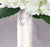 Rhinestone Initial Satin Bridal Bouquet Wrap