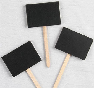 Rectangle Chalkboard on Stick (Set of 10)