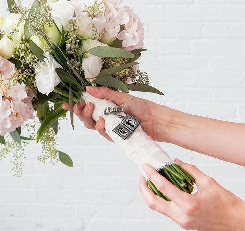 Vintage Photo Book Bouquet Locket