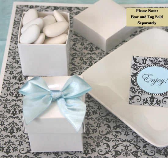 Mini Cube Boxes - White (set of 12)