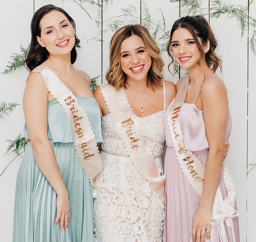 Blush Bride Satin Bridal Sash