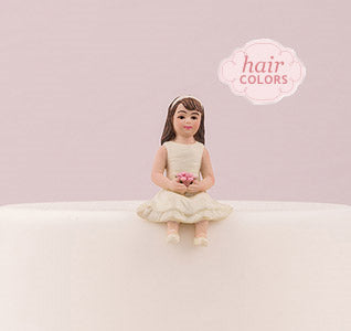 Toddler Girl Cake Top Figurine