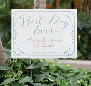 Rustic Vines Yard Sign