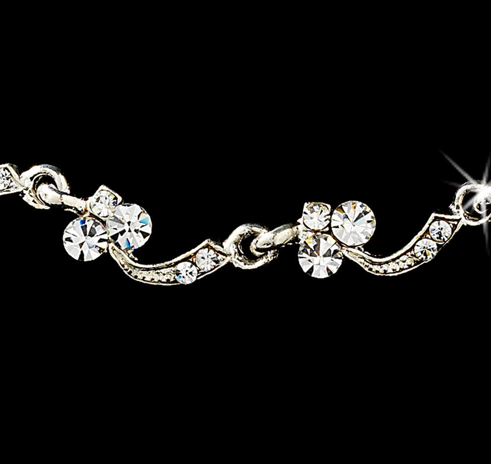 Rhinestone Scallop Bridal Jewelry Set