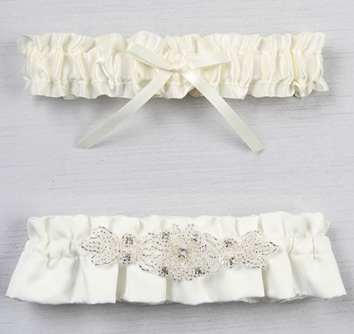 Adriana Bridal Garter Set Ivory Adriana Bridal Garter Set Ivory