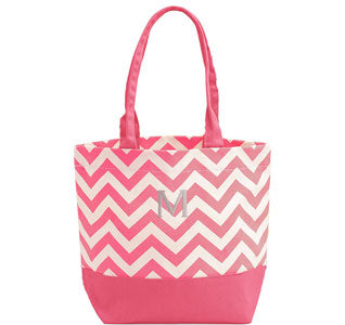 Chevron totes deals for bridesmaids