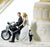 Motorcycle Bride & Groom Cake Topper