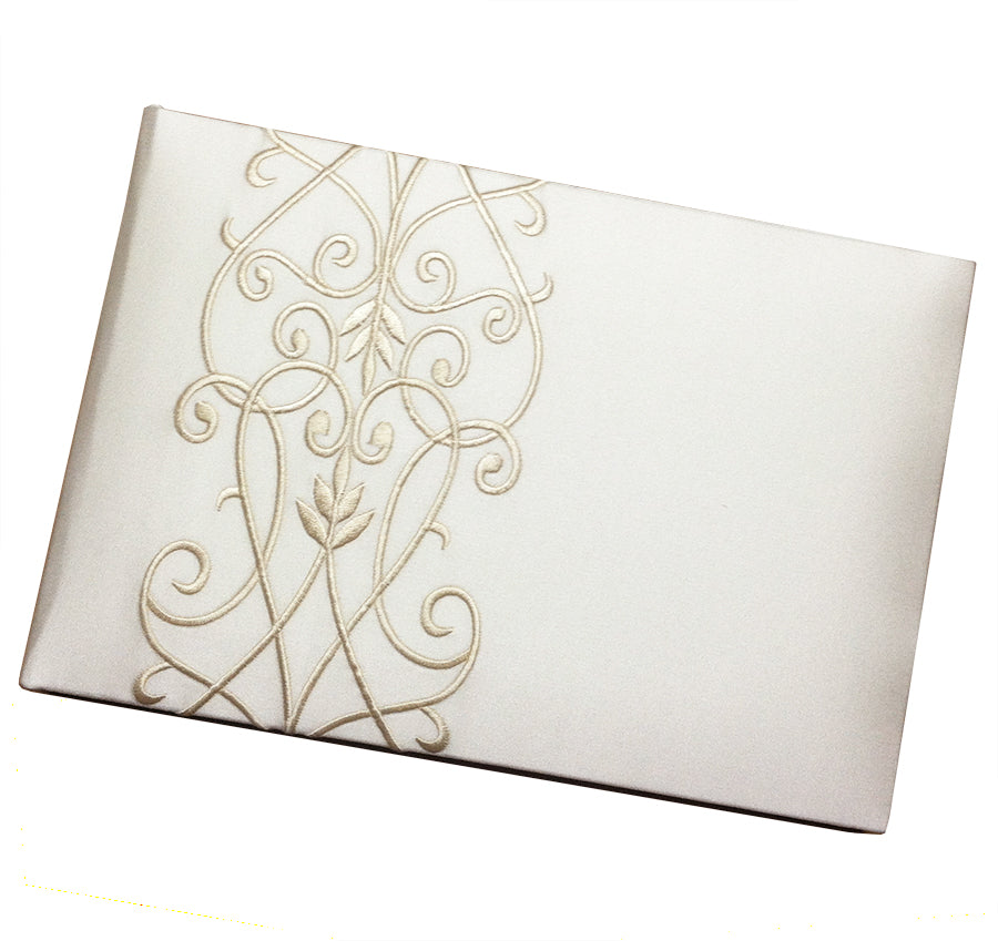 Florenzia Guest Book - Ivory/Ivory