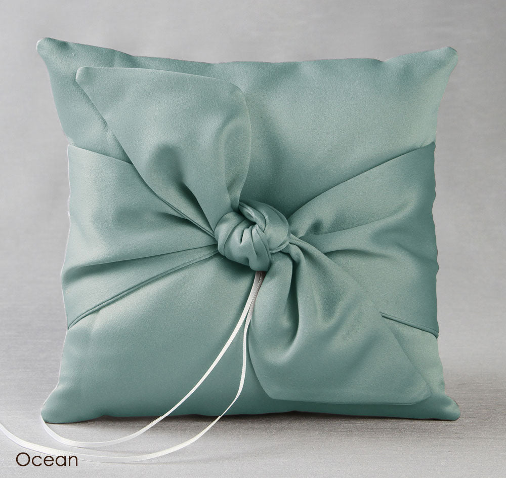 Love Knot in Color Ring Pillow
