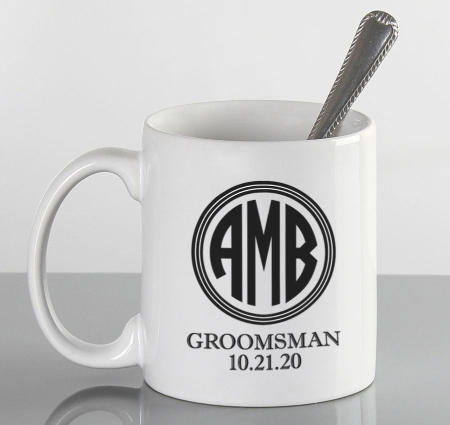 Monogram Wedding Party Mug