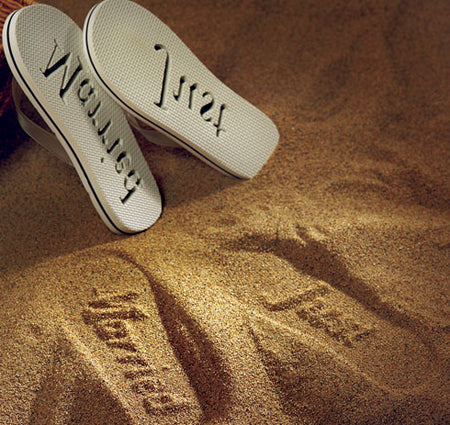 Just Married Women&#39;s Flip Flops