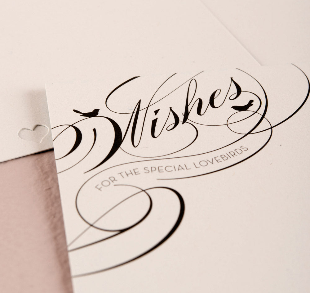 Birdcage Wedding Wish Cards