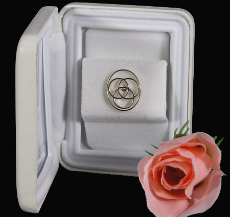 Sterling Silver Filigree Medallion Lapel Pin