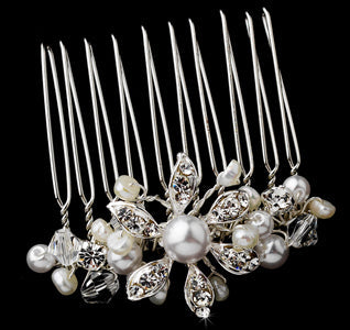 Crystal &amp; Pearls Bridal Hair Comb