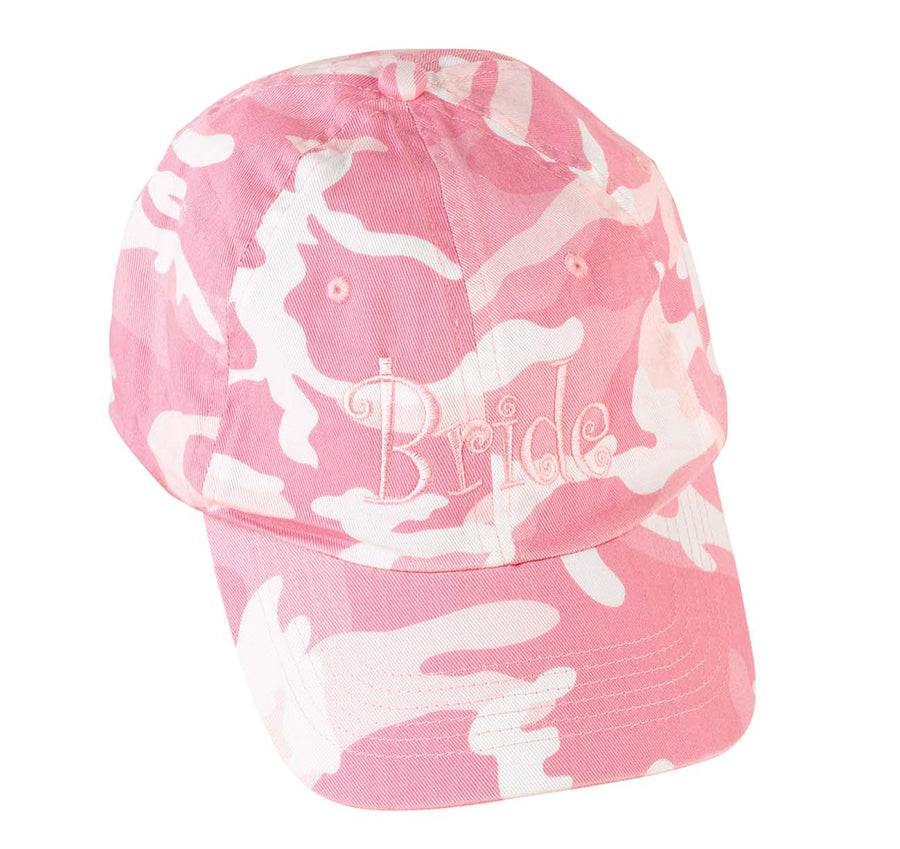 Pink Camouflage Bride&#39;s Hat
