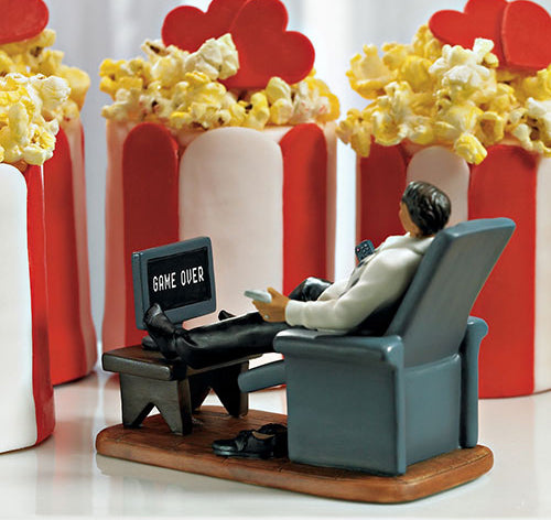 Couch Potato Groom Figurine