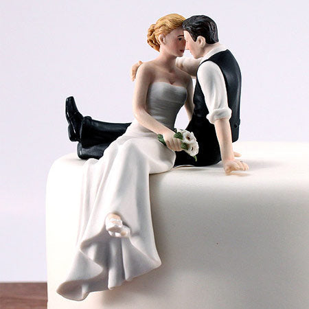 The Look of Love Bride &amp; Groom Cake Topper