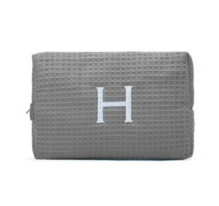 Waffle Bridesmaid Cosmetic Bag - Grey