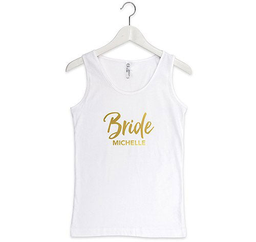 Personalized Bride Tank Top