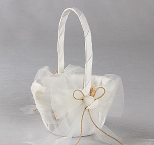 Seashore Flower Girl Basket